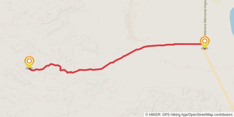 American Discovery Trail North Route stage 349 Map