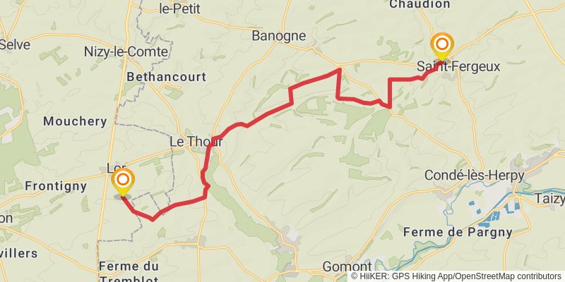 GR 12 - France stage 6 Map