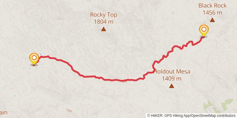Black Rock Trail stage 2 Map
