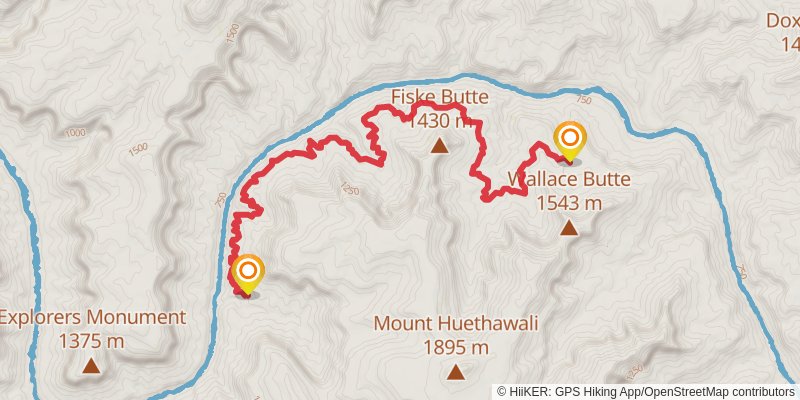 Royal Arch Loop Trail stage 3 Map