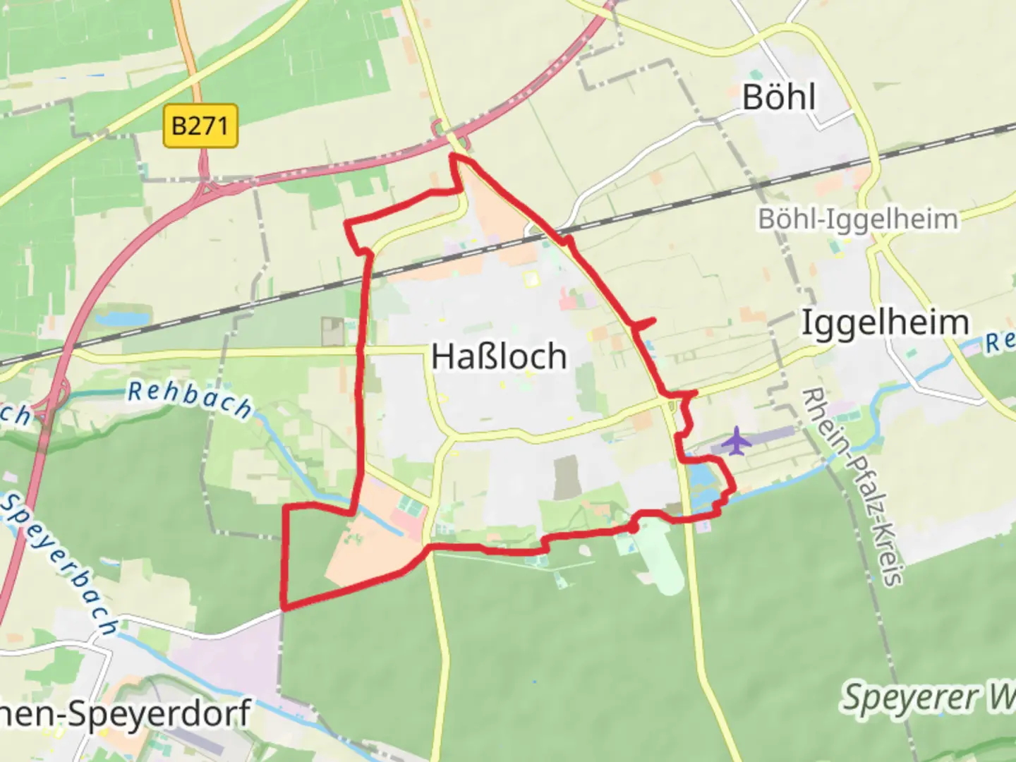 An image depicting the trail Habloch Loop and its surrounding area.