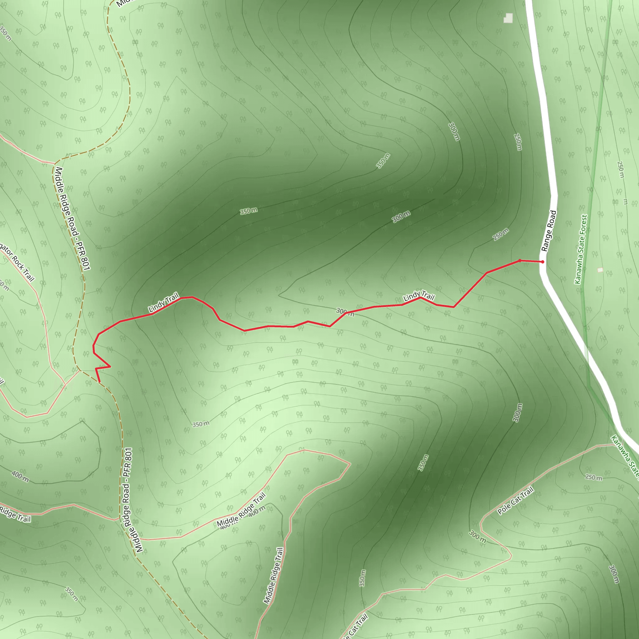 Lindy Trail mobile static map