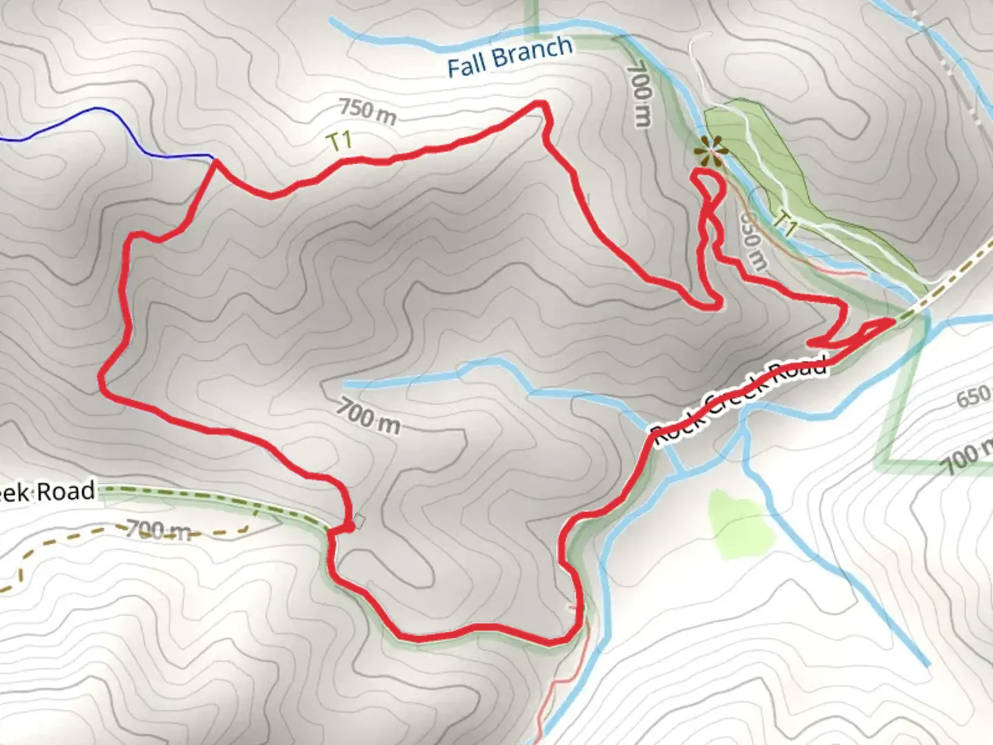 An image depicting the trail Stanley Gap - Stanley Creek Loop and its surrounding area.