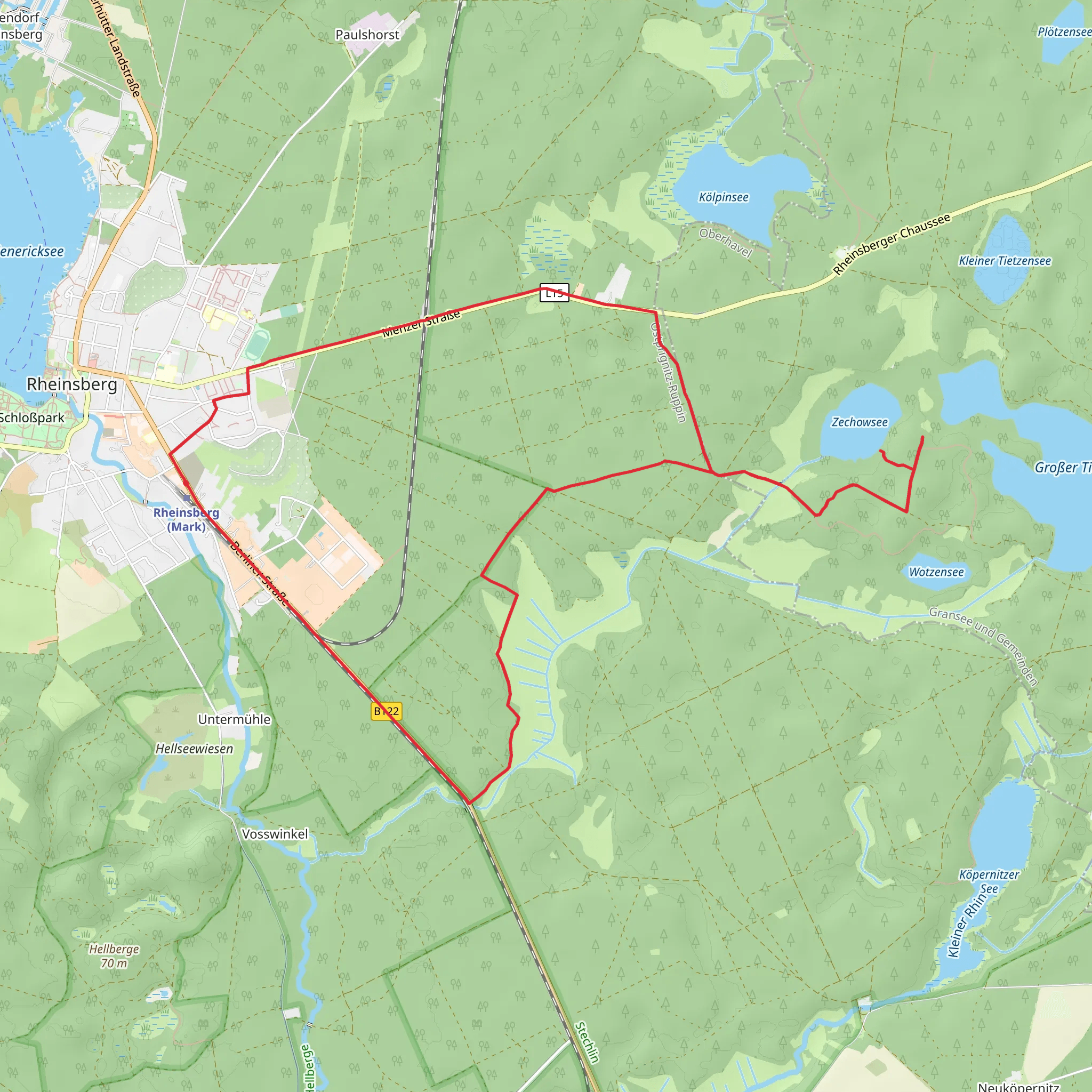 Zechowsee Loop mobile static map
