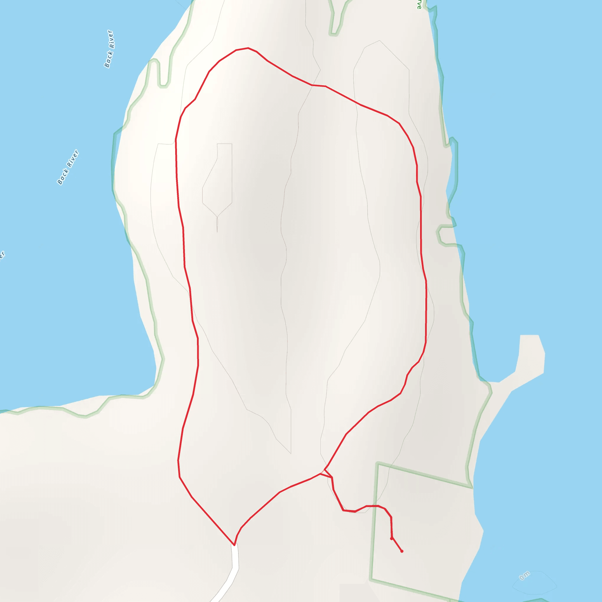 Back River and Hill Bay Loop mobile static map