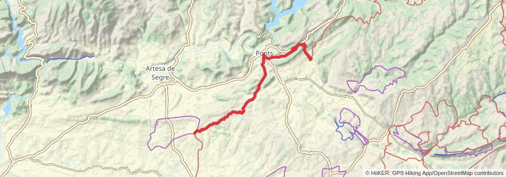 GR 3 Central Path of Catalonia stage 41 Map