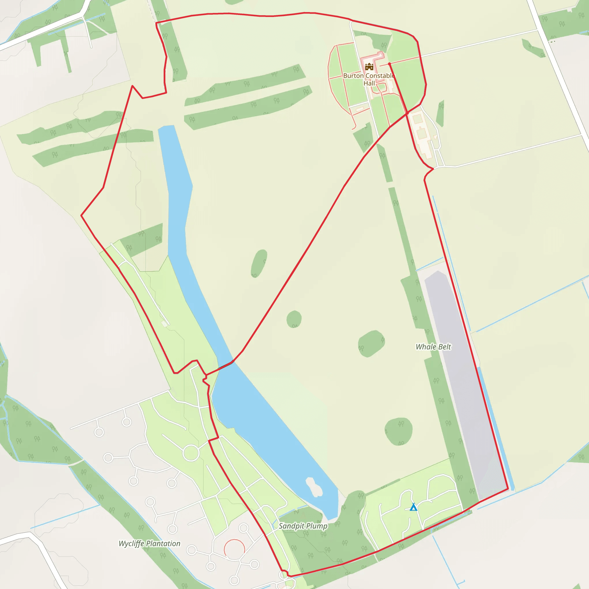 Burton Constable mobile static map