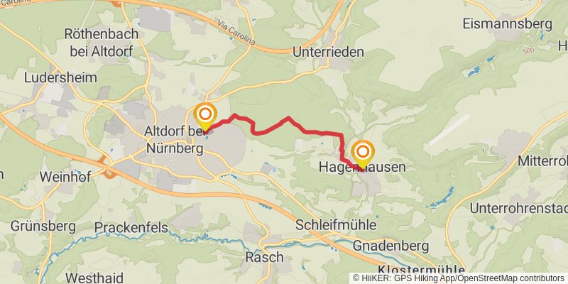 Frankenweg alt 7 Map