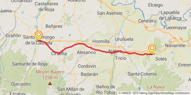 Camino Catalan stage 26 Map