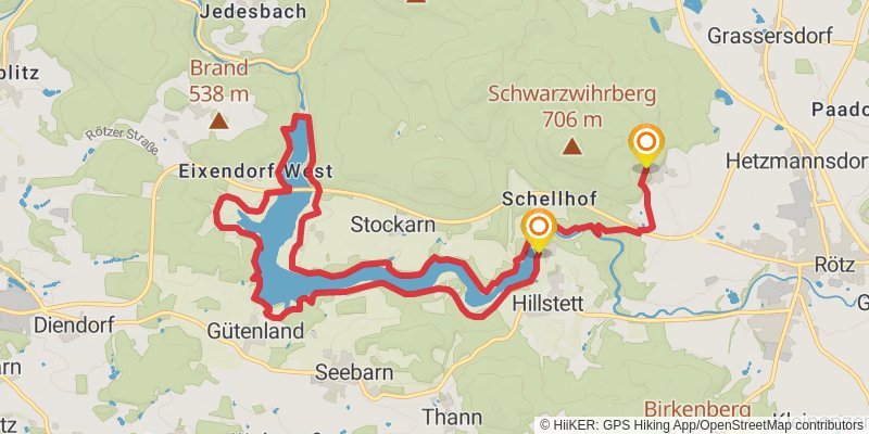 Goldsteig stage 9 Map