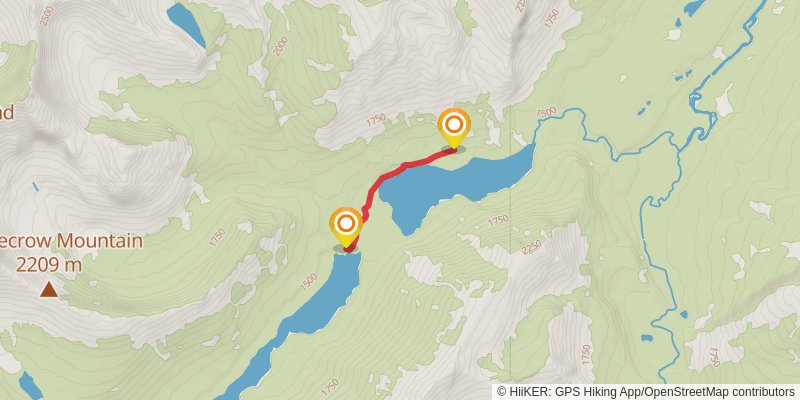 Stoney Indian Pass via Belly River Trail stage 2 Map