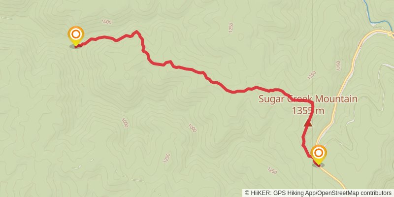 Big Beechy Trail stage 2 Map