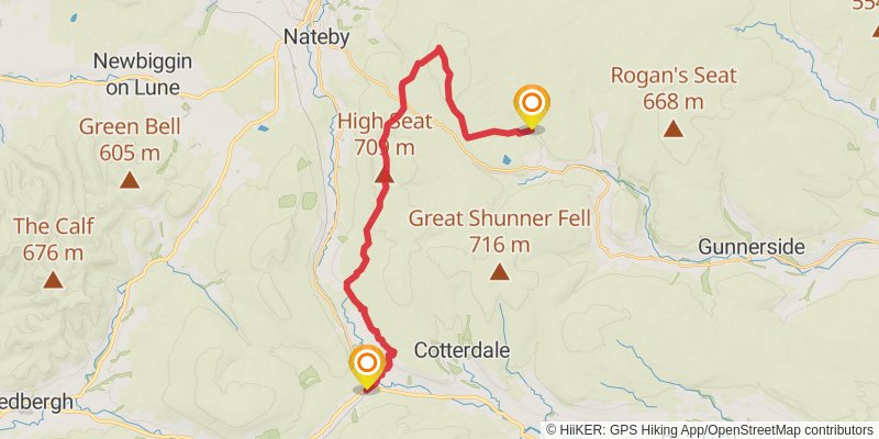 Wild Yorkshire Way stage 14 Map