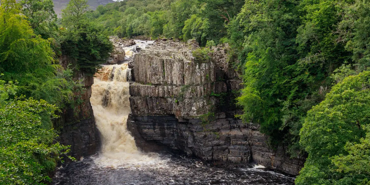High Force - Low Force and the River Tees from Bowlees