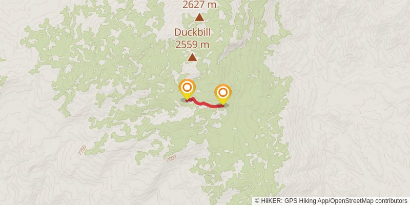 Fire Loop via Miller Canyon Trail stage 2 Map
