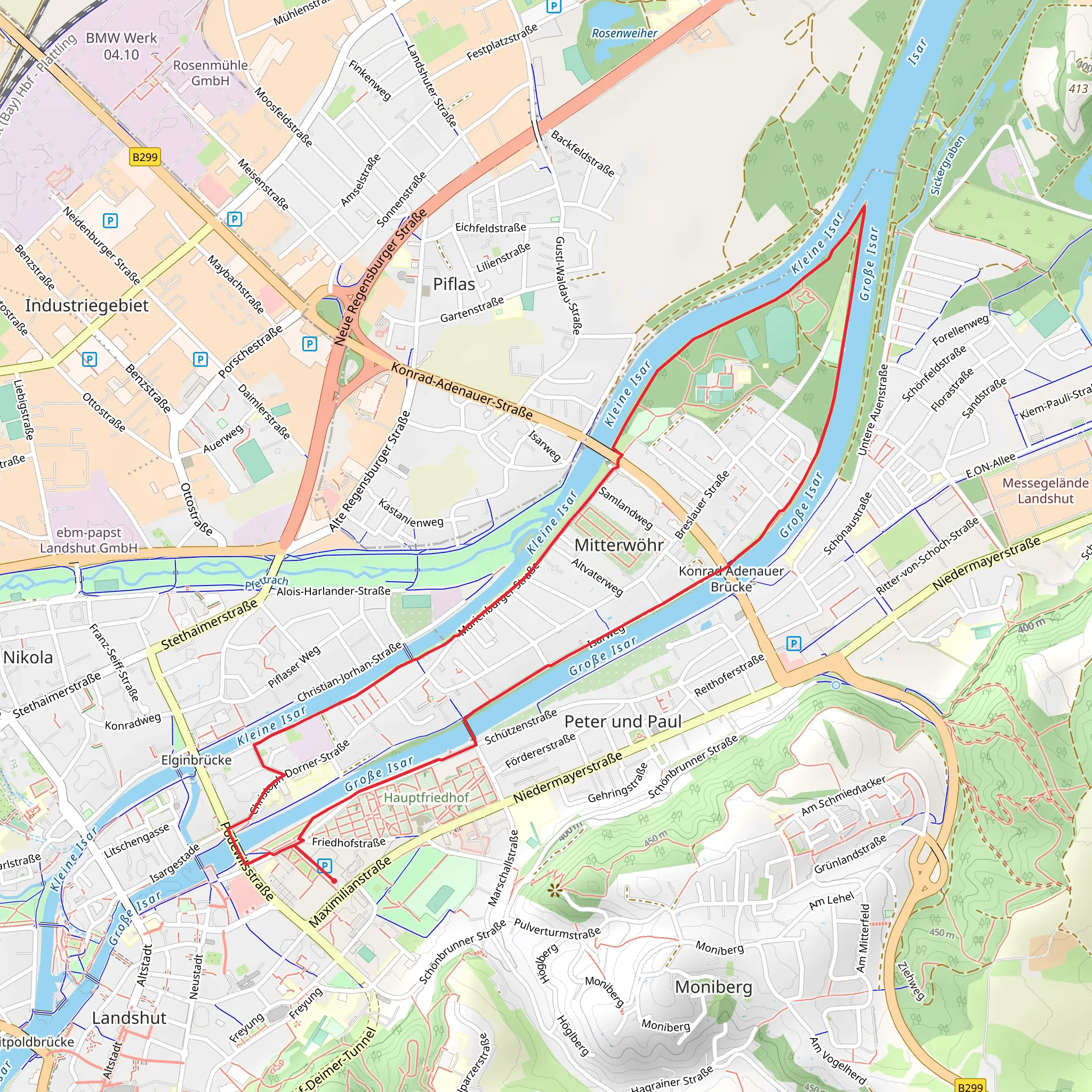 Mitterwohr Loop mobile static map