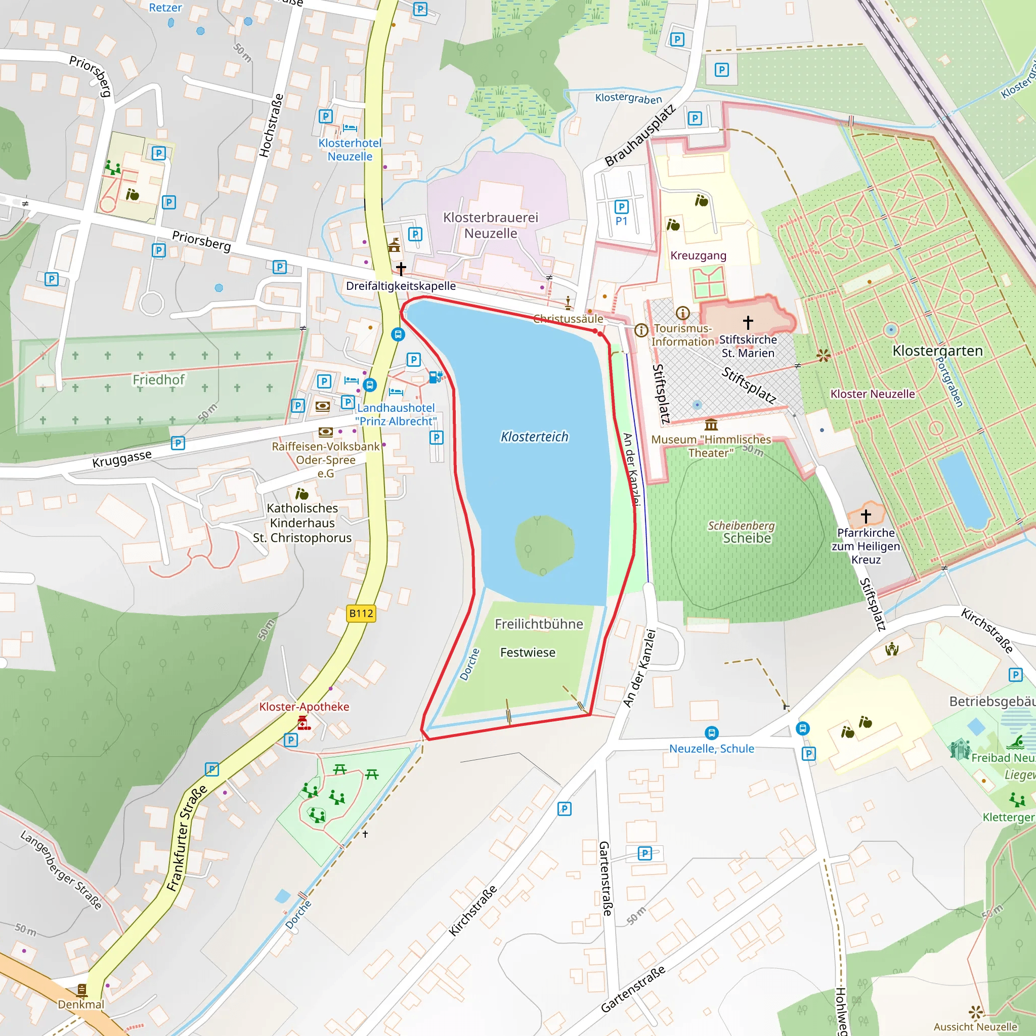 Klosterteich Loop mobile static map
