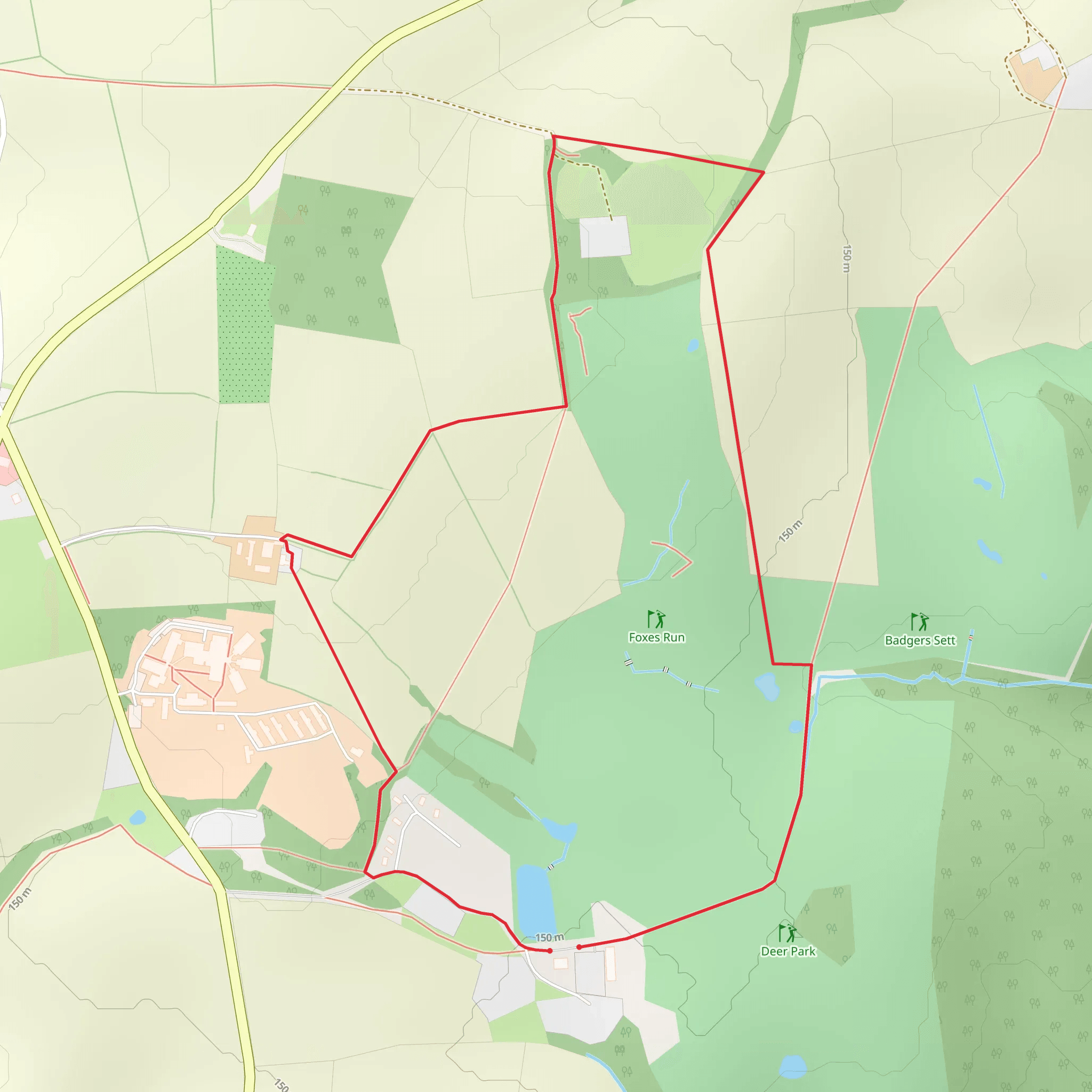 Foxes Run Loop - Cleobury Mortimer Golf Club mobile static map