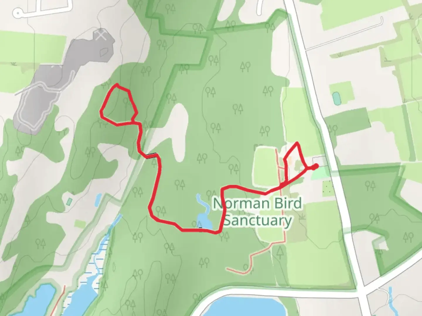 An image depicting the trail Paradise Rocks and its surrounding area.