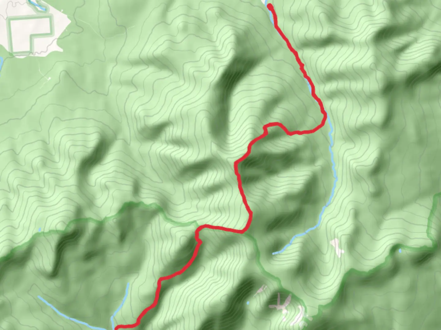 An image depicting the trail Thirteen Falls via North Twin Mountain and its surrounding area.