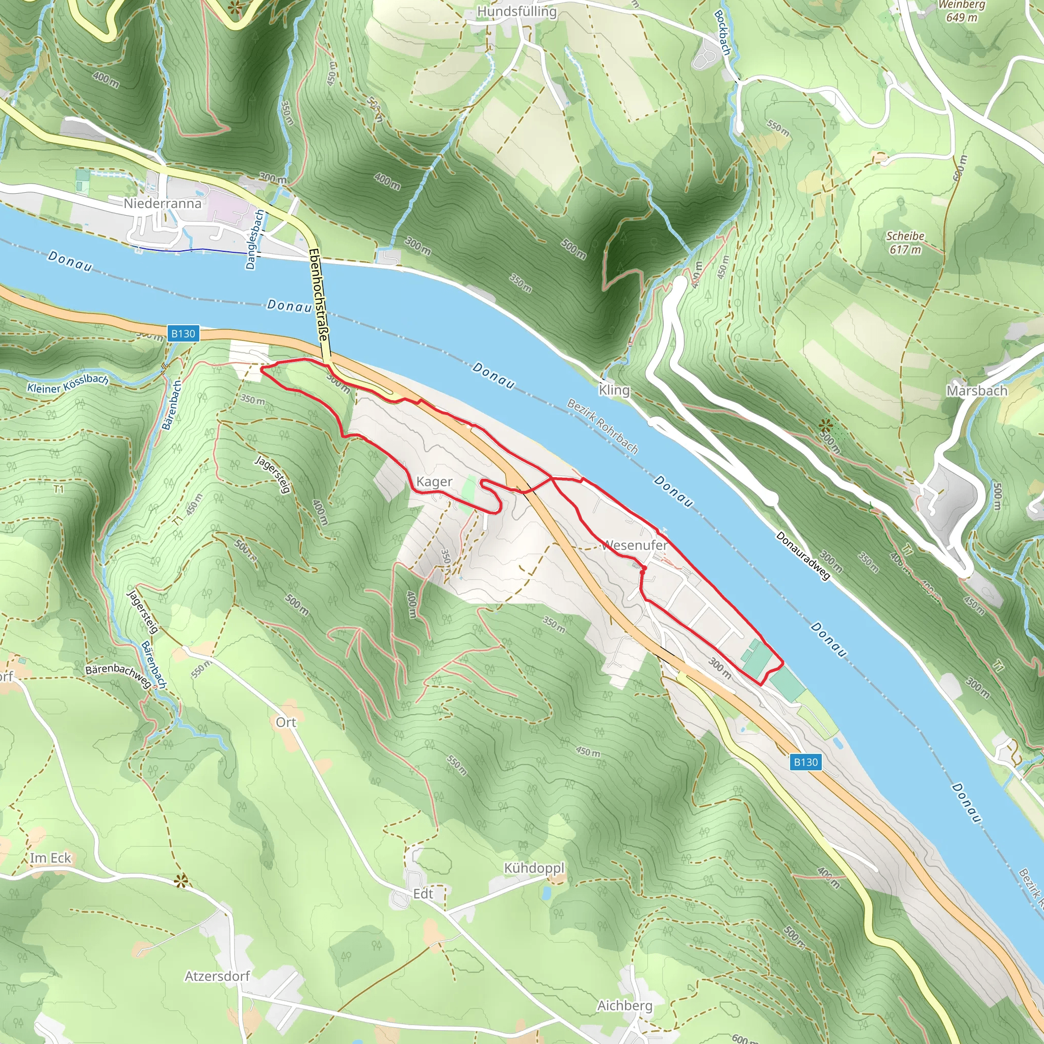 Wesenufer Market Loop - No 73 mobile static map