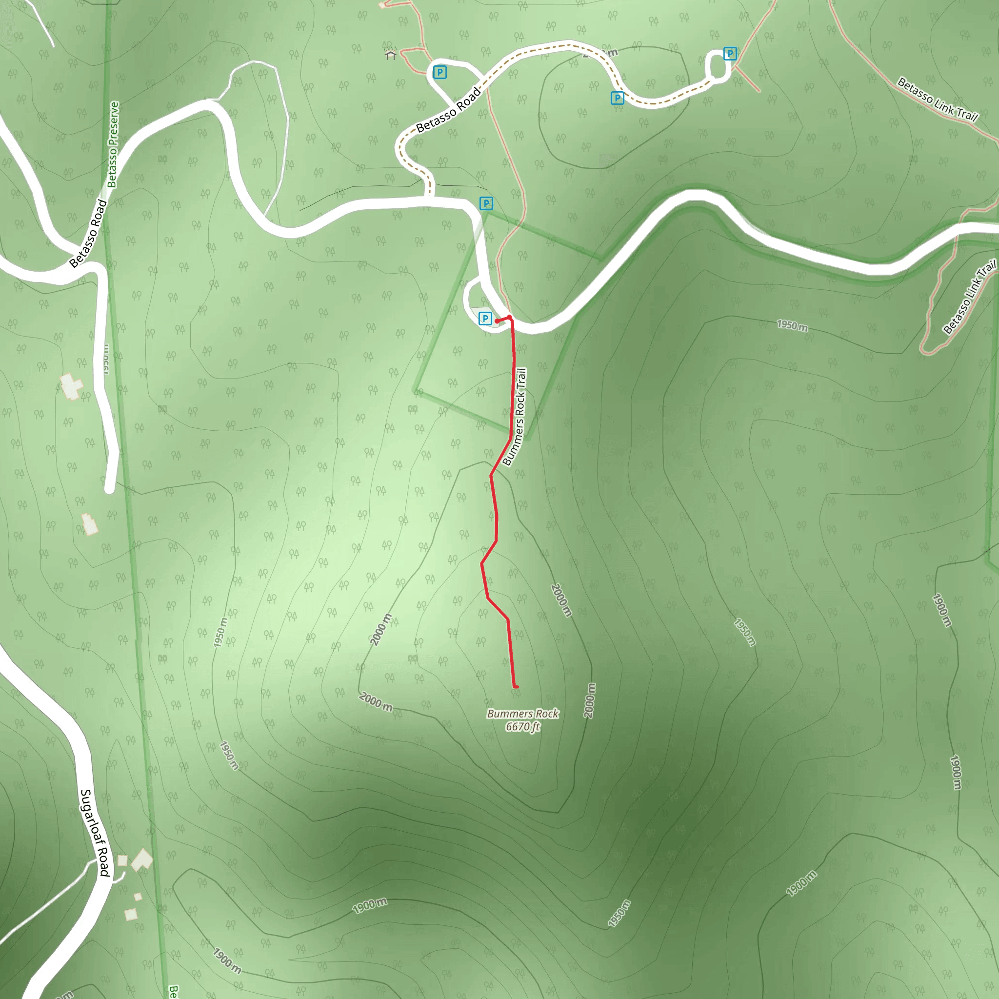 Bummers Rock mobile static map