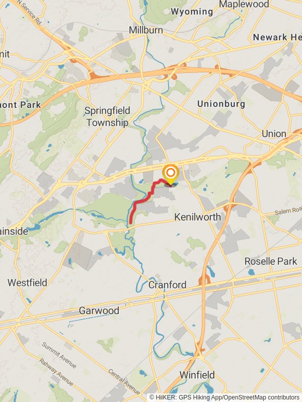 Walk along Rahway River from BlackBrook Park