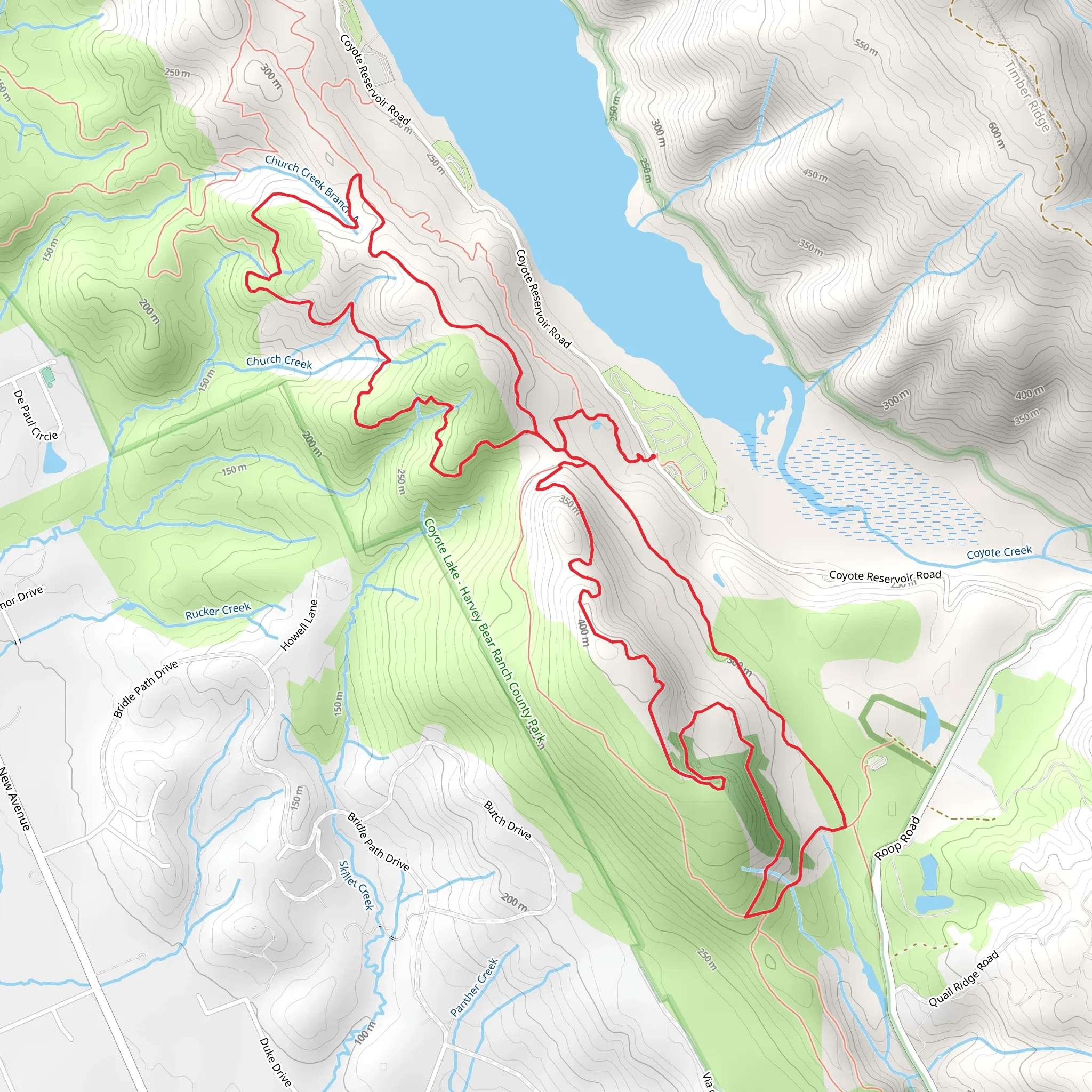 Coyote Ridge, Gaviota and Mummy Mountain Loop Trail mobile static map