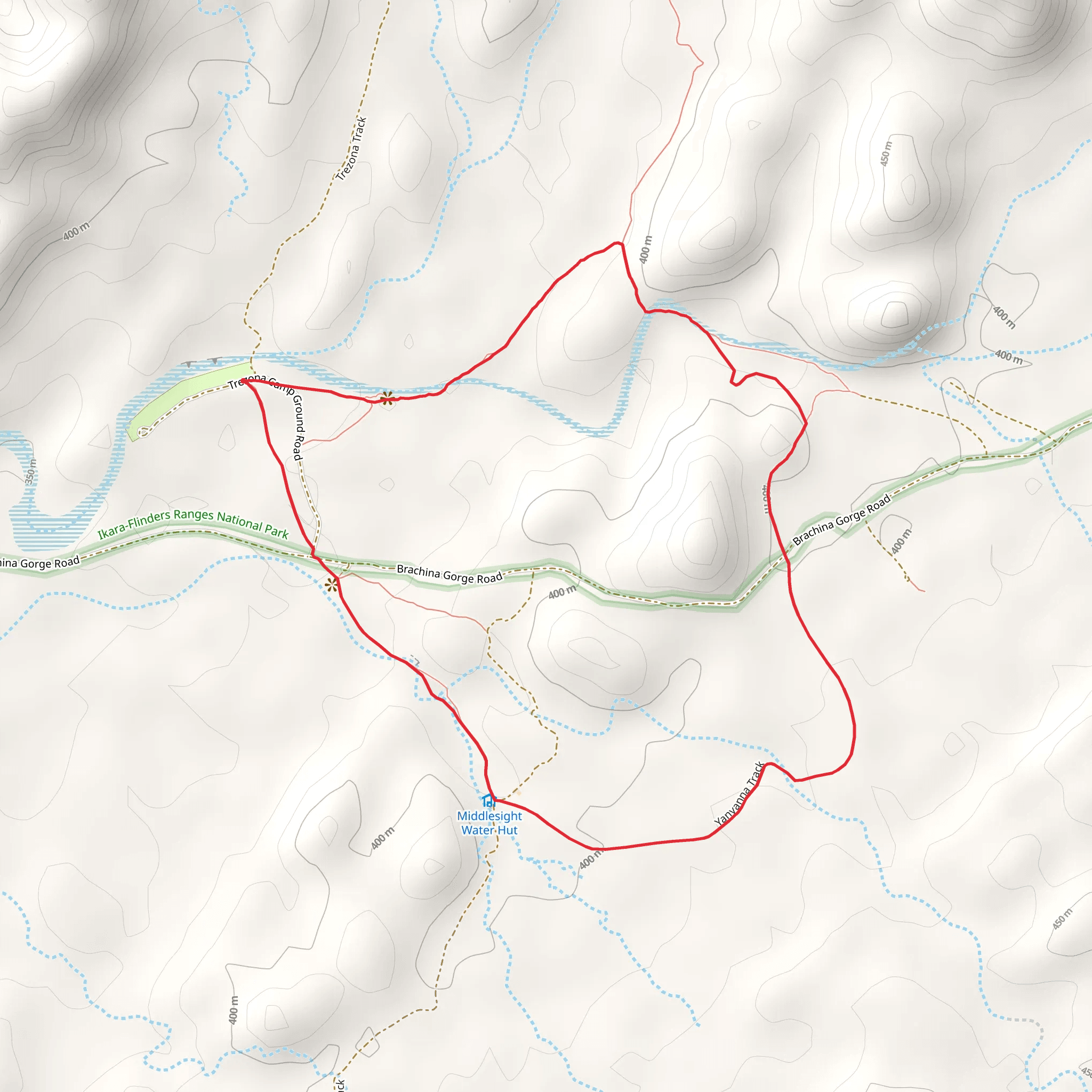 Trezona Hike mobile static map