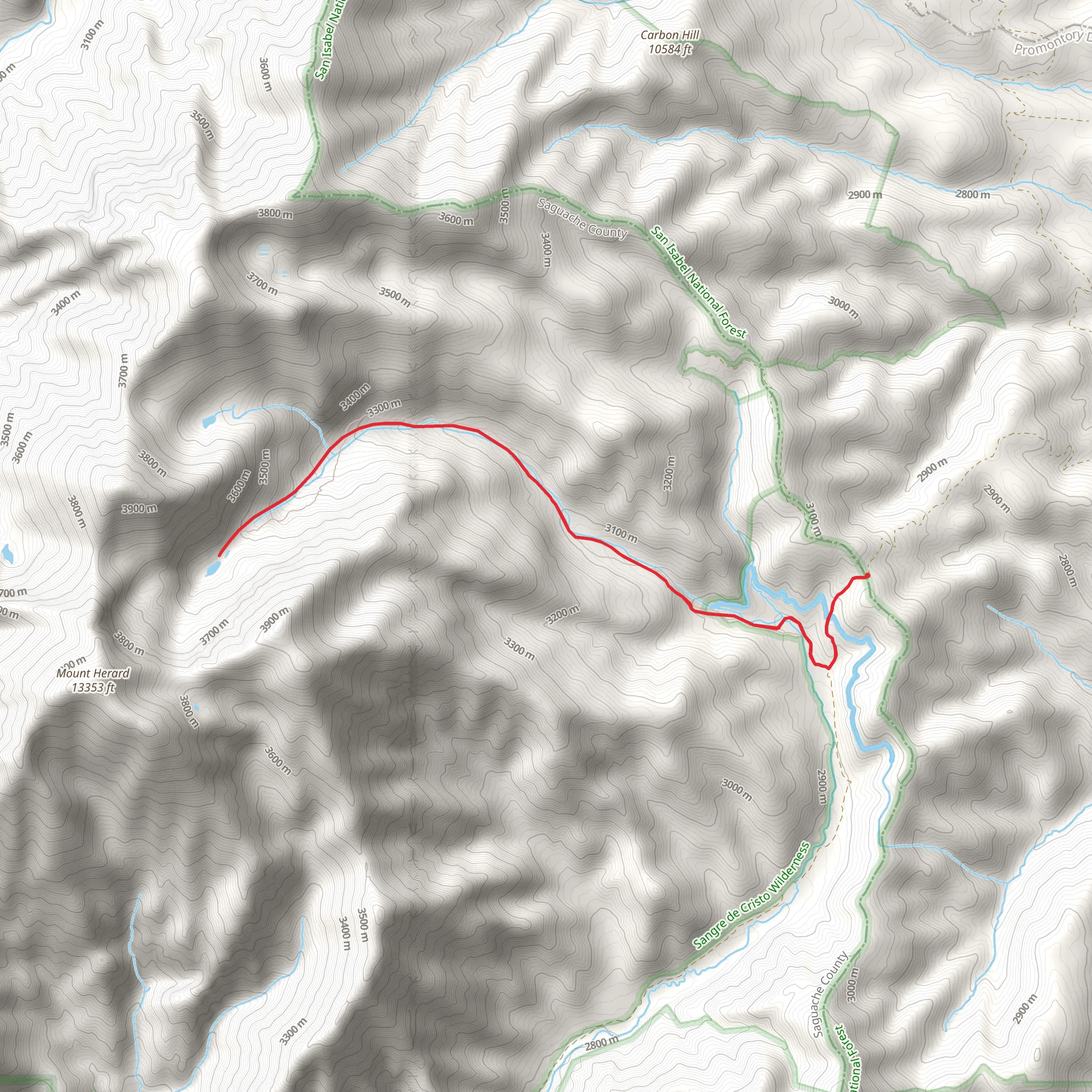 Medano Lake via Medano Creek mobile static map