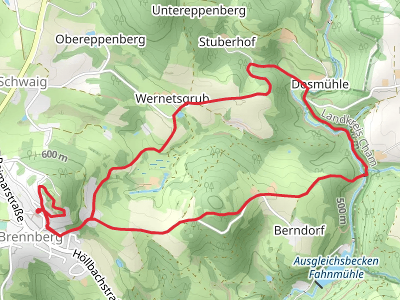 Goldsteig Zuweg and Oberpfalzweg Loop