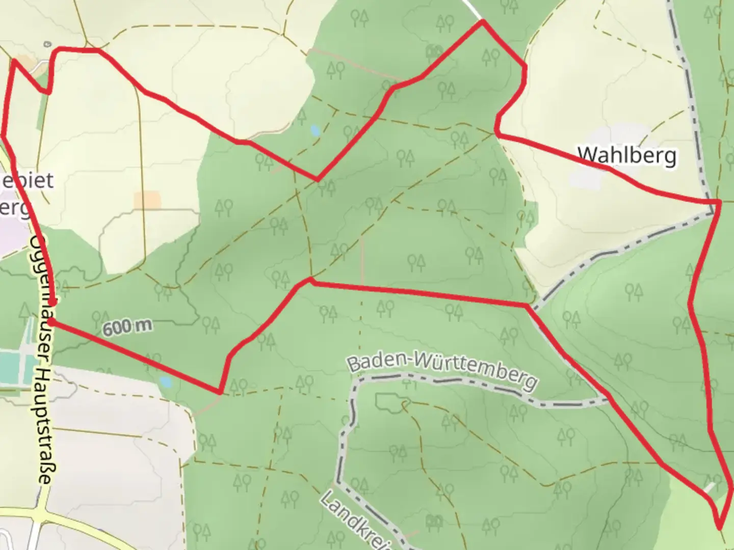 An image depicting the trail Nattheimer Jubilaeumsweg Gruen and its surrounding area.