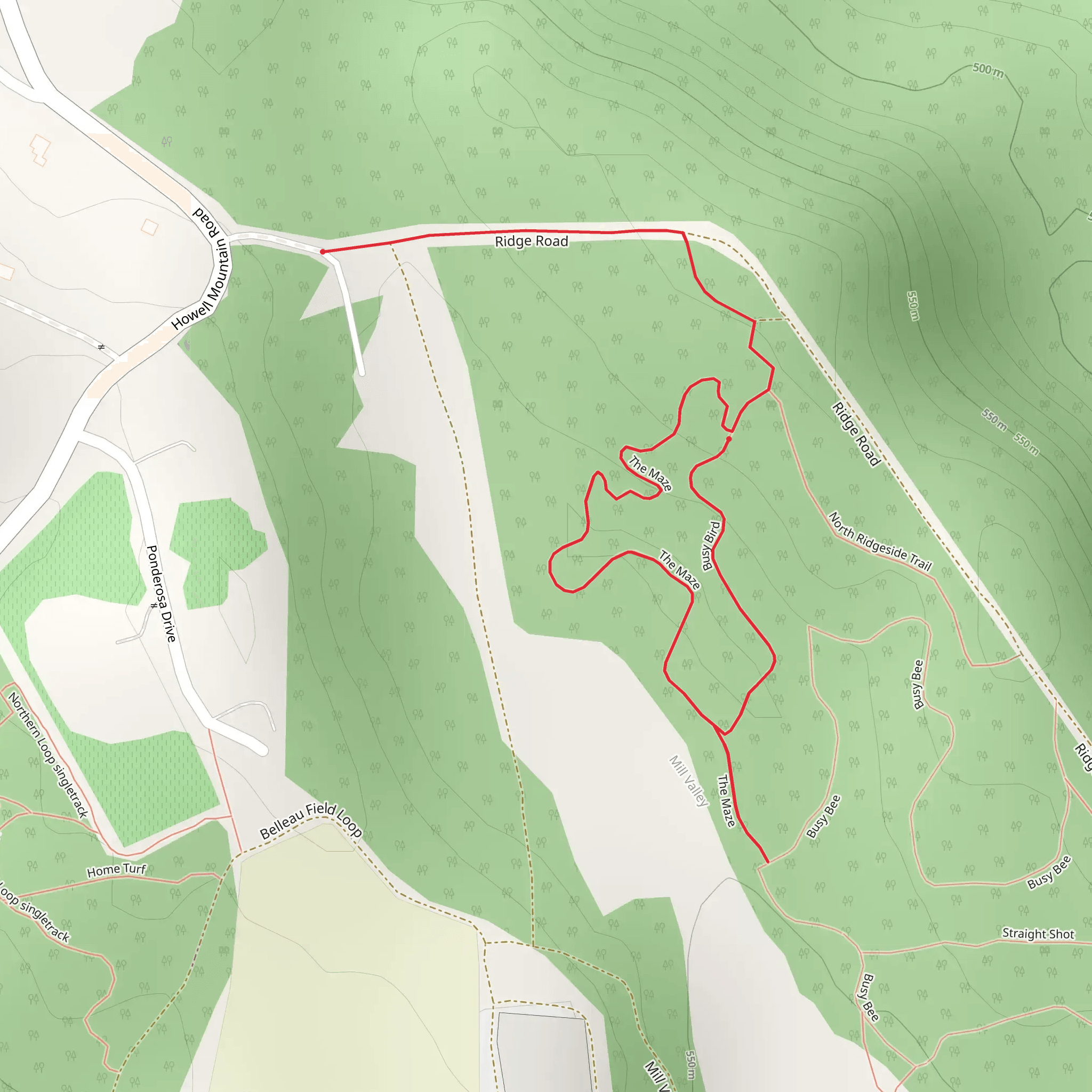 The Maze Loop mobile static map