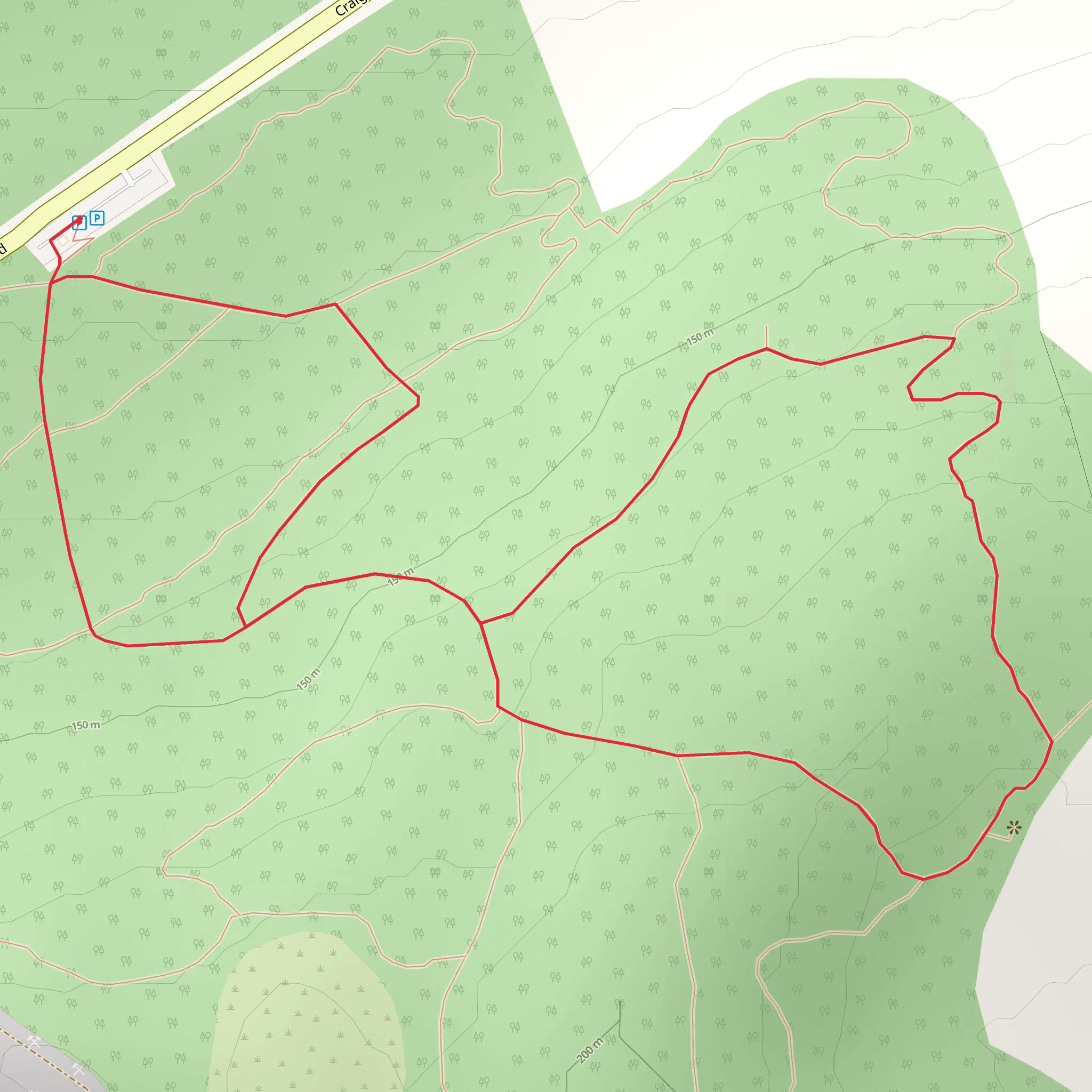 Cairn Wood Walk mobile static map
