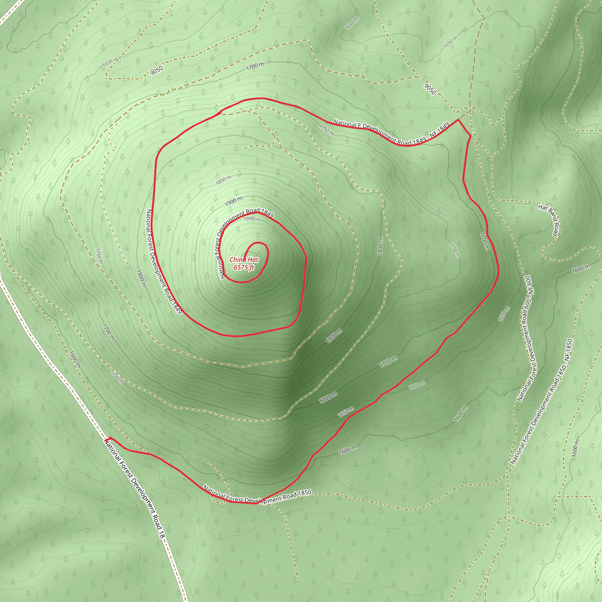 China Hat Walk mobile static map