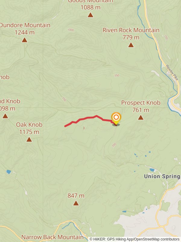 Blueberry Trail mobile static map