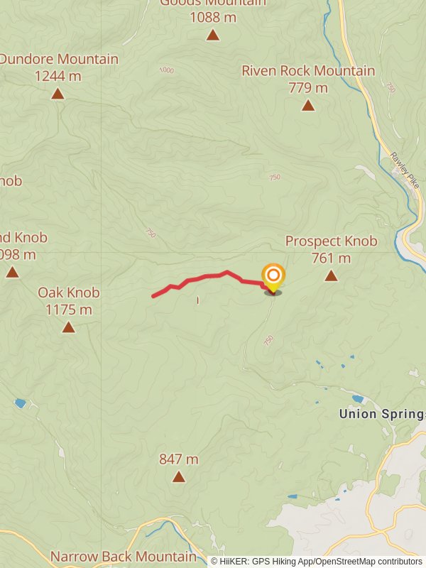 Blueberry Trail mobile static map