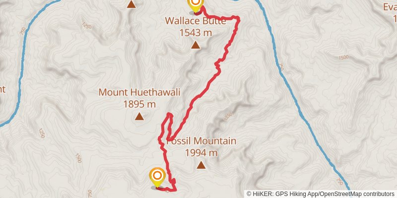 Royal Arch Loop Trail stage 4 Map