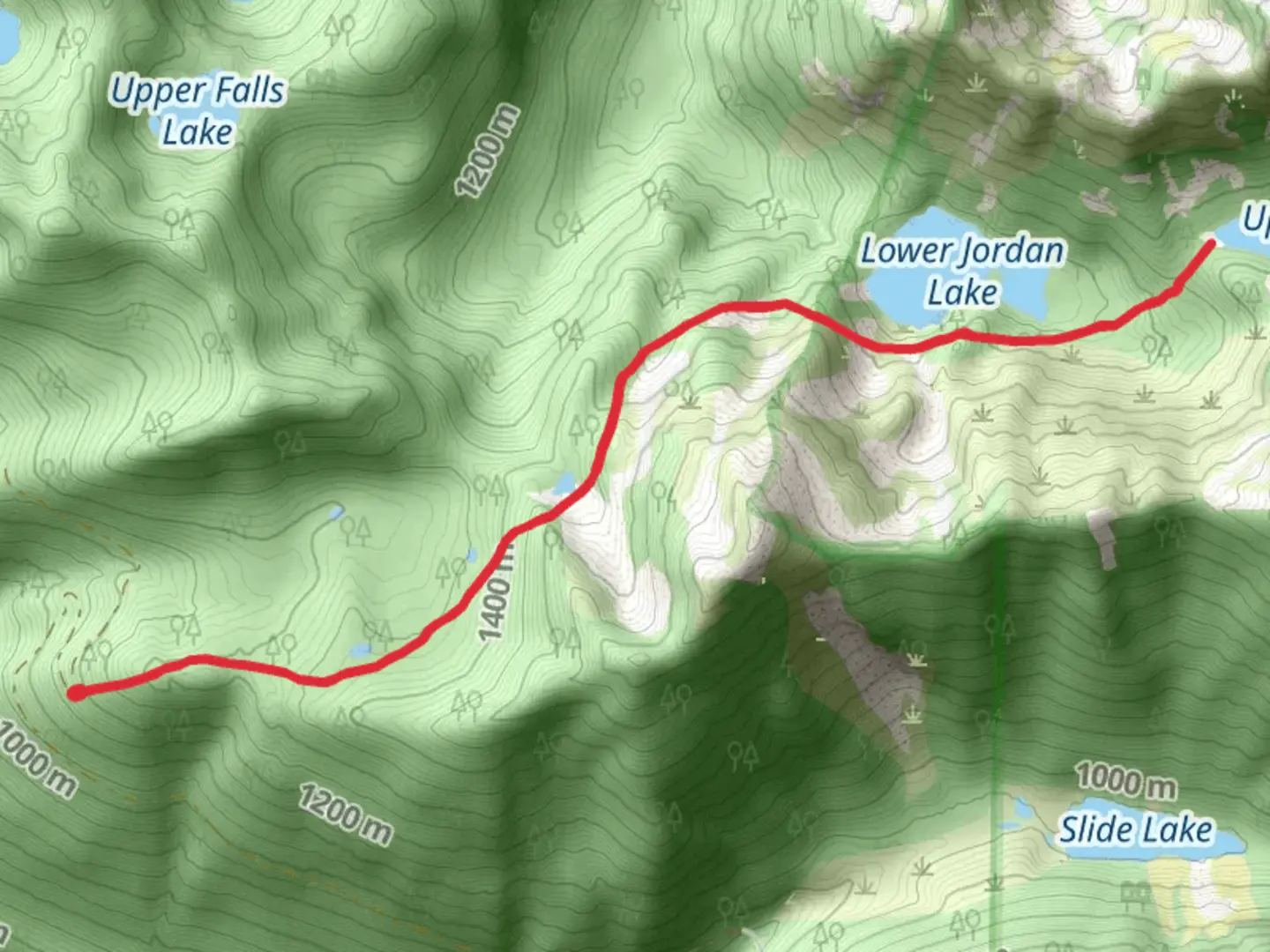 An image depicting the trail Jordan Lake Trail and its surrounding area.
