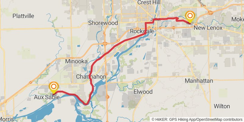 American Discovery Trail - North stage 15 Map