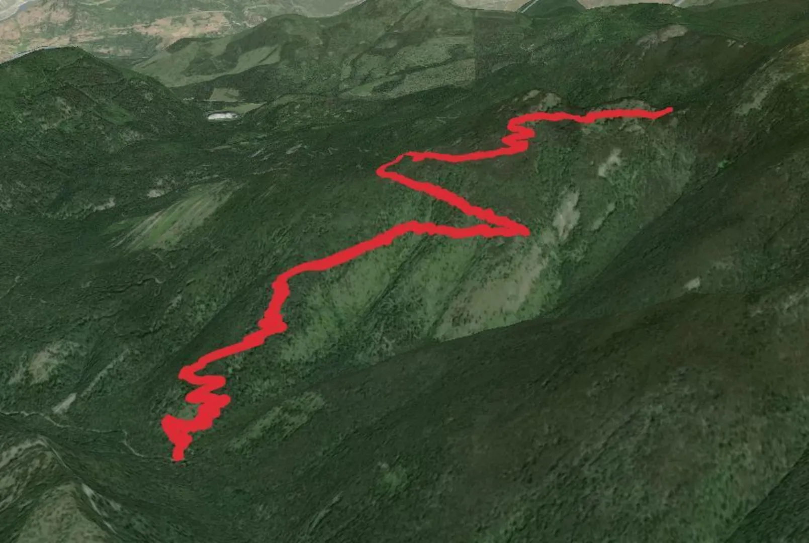 An image depicting the trail North Fork Silver Creek Trail and its surrounding area.