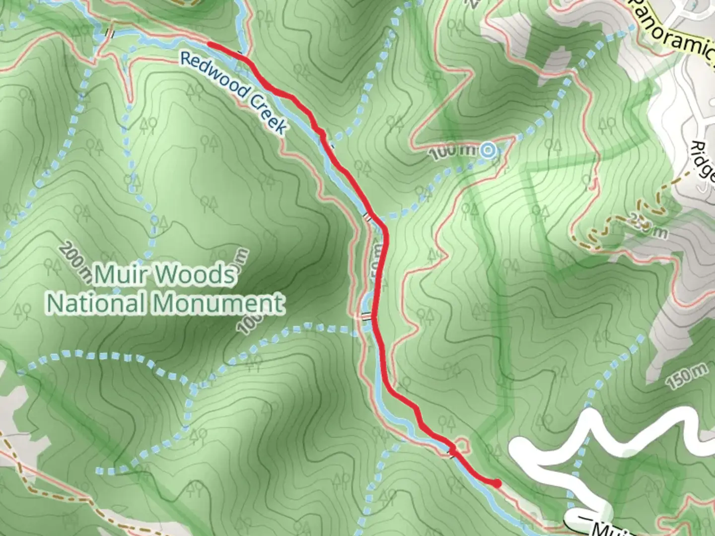 An image depicting the trail Fern Creek Trail and its surrounding area.
