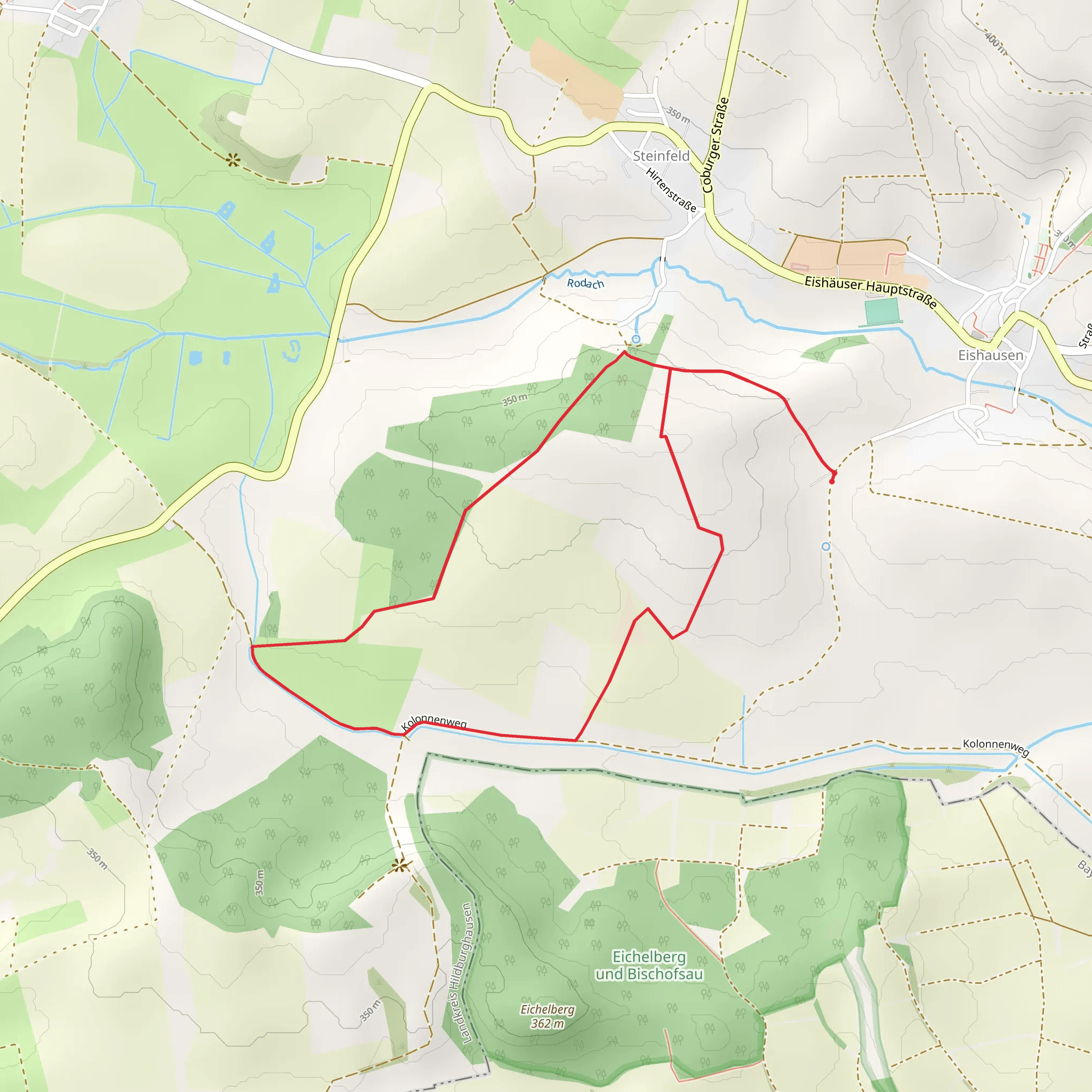 Heidhügel Loop mobile static map