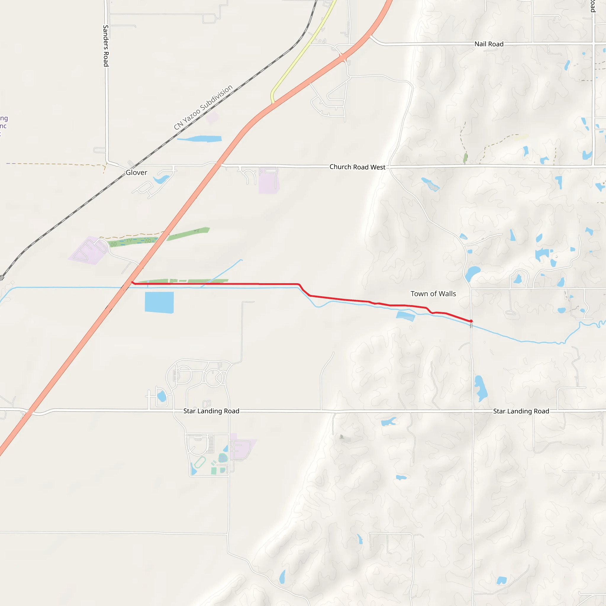Town of Walls mobile static map