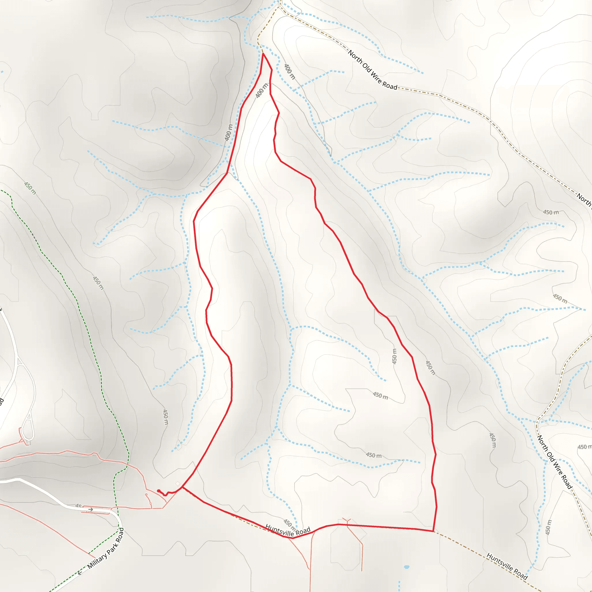 Elkhorn Tavern Loop mobile static map