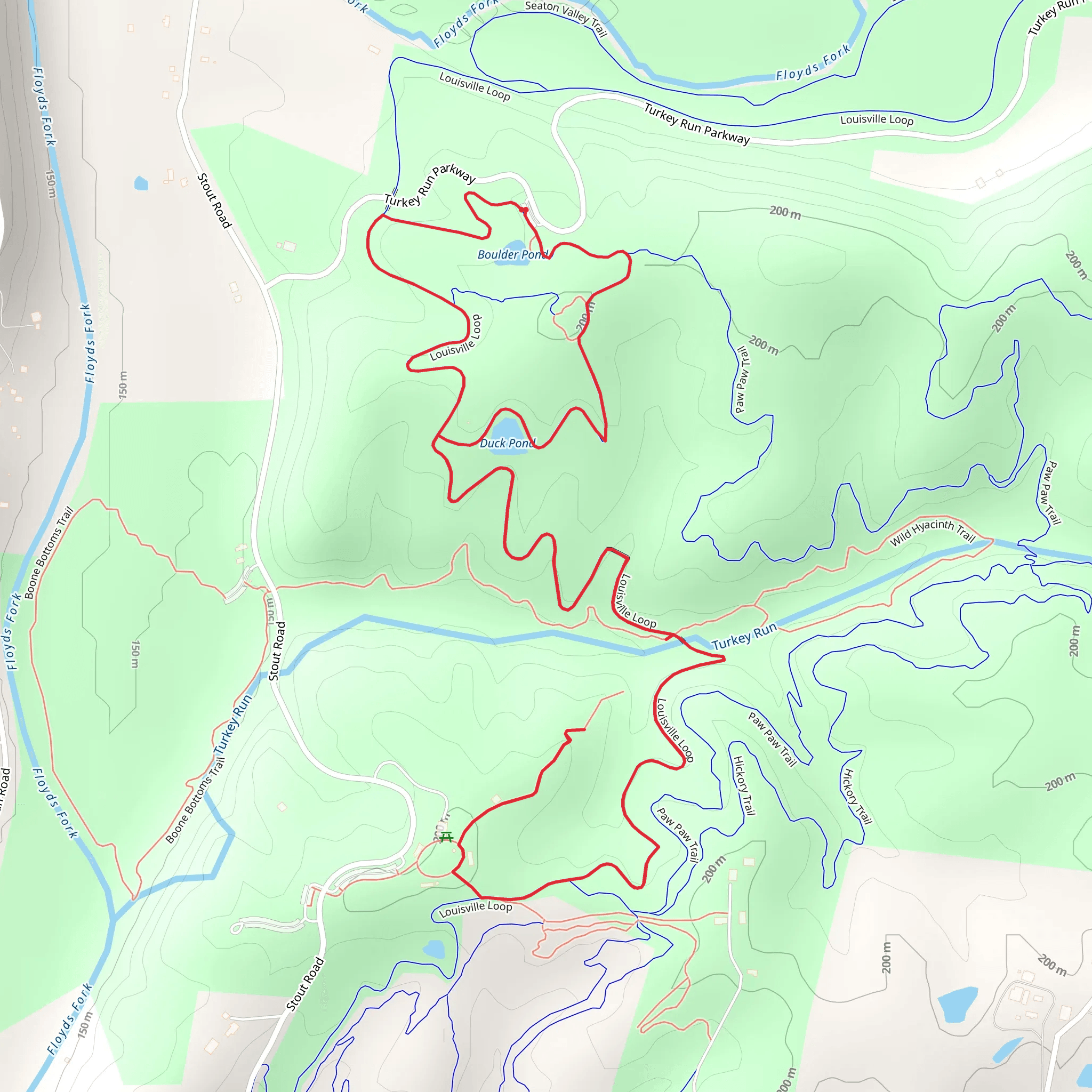 Louisville Loop mobile static map