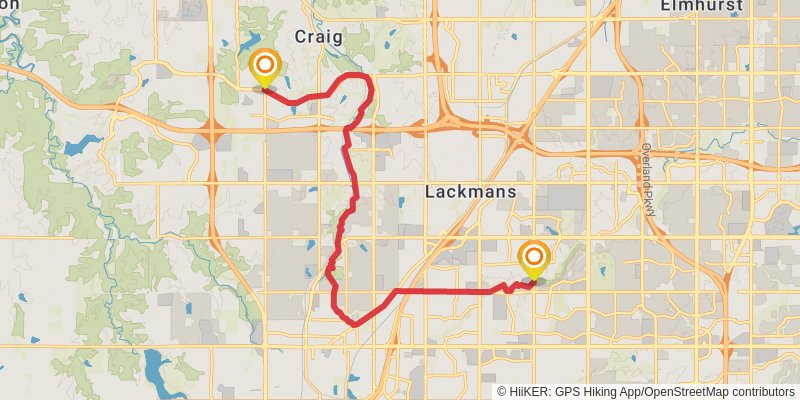 American Discovery Trail - Kansas stage 2 Map