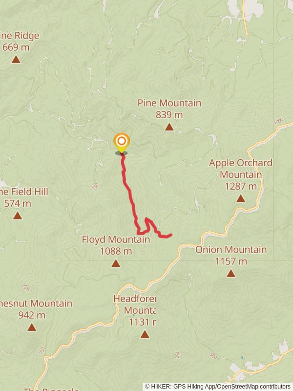 Cornelius Creek Trail mobile static map