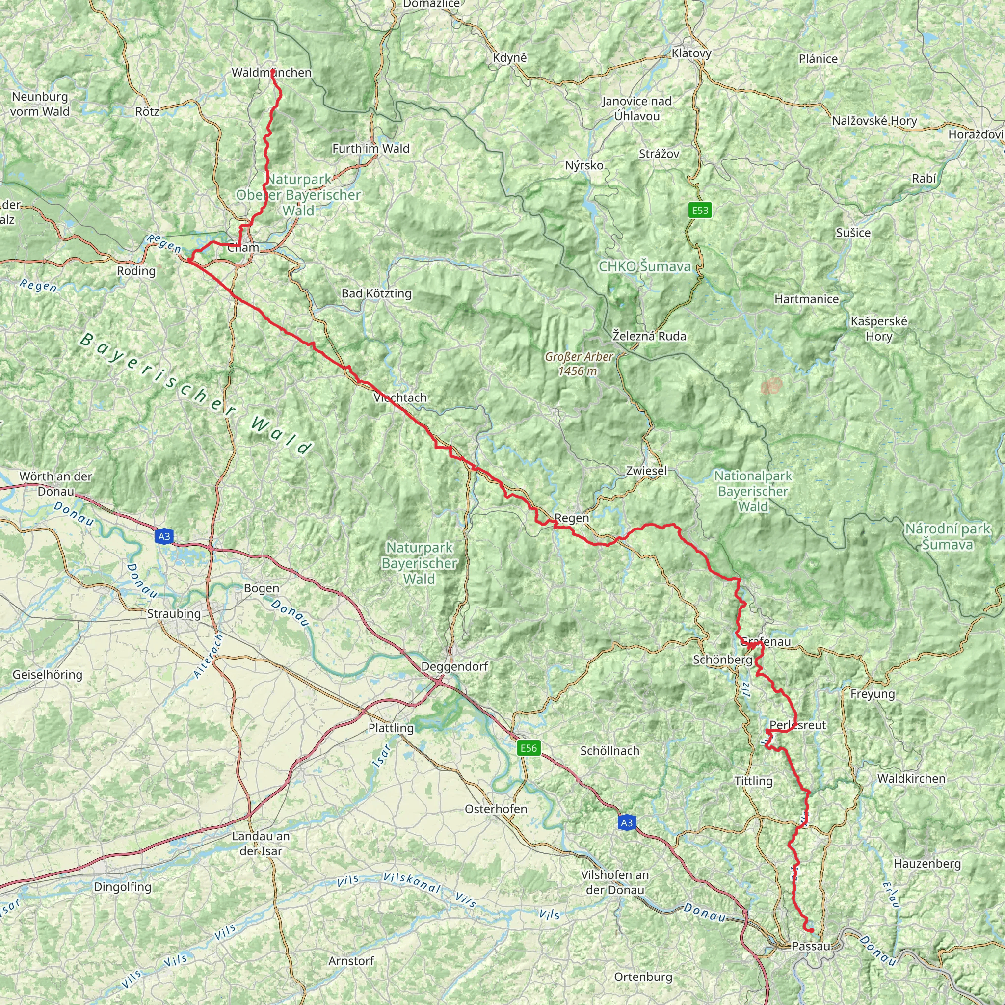 Pandurensteig mobile static map