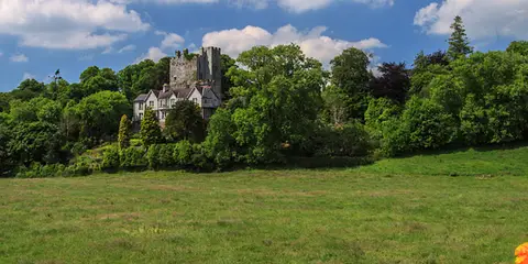 An image depicting the trail Castleblagh - Woodland Trail and its surrounding area.